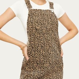 Never Worn Shein Leopard Print Pinafore Dress Size L